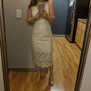 Dress the population lace aurora dress cocktail